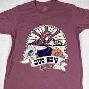 Buc-ees Colorado Scenery Women's Pink Tshirt Small